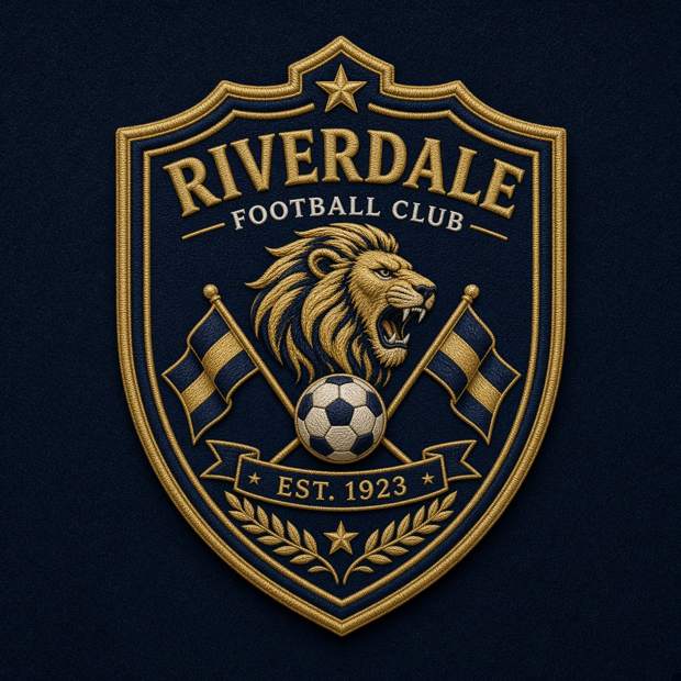 Embroidered football club crest patch